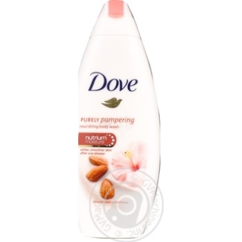 Dove Крем-гель для душа Миндальное молочко и гибискус 250мл купить, цены на МегаМаркет - фото 1