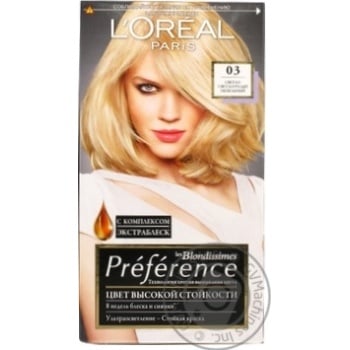Фарба д/вол L'oreal RECITAL Preference тон 03 шт купити, ціни на МегаМаркет - фото 1