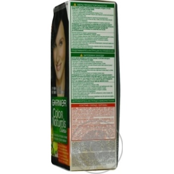 Фарба для волосся Garnier Color Naturals Чорний 1 х12 купити, ціни на МегаМаркет - фото 4