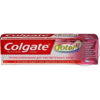 Зубная паста Colgate Total 12 Профессиональная для чувствительных зубов 75мл купить, цены на МегаМаркет - фото 2