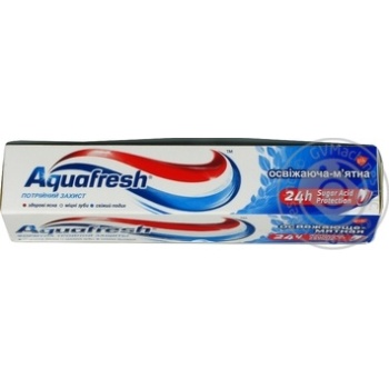 Зубна паста Aquafresh освіжаюча м'ята 50мл купити, ціни на МегаМаркет - фото 3