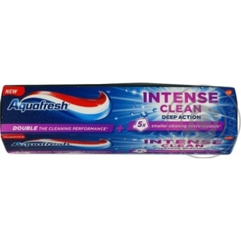Зубная паста Aquafresh Intense Сlean Глубокое действие 75мл купить, цены на МегаМаркет - фото 2