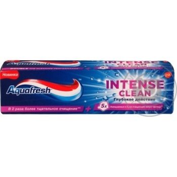 Зубная паста Aquafresh Intense Сlean Глубокое действие 75мл купить, цены на МегаМаркет - фото 1