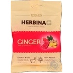Конфеты карамельные Roshen Herbina+ имбирь с соком грейпфрута 80г