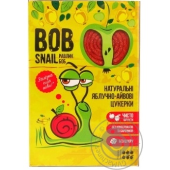 Цукерки Bob Snail яблучно-айвові 60г купити, ціни на МегаМаркет - фото 1