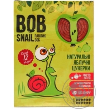 Конфеты Bob Snail яблочные натуральные 120г купить, цены на МегаМаркет - фото 2