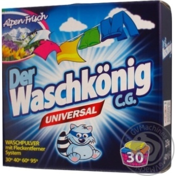 Powder detergent Waschkonig Universal for washing 2500g - buy, prices for MegaMarket - photo 1