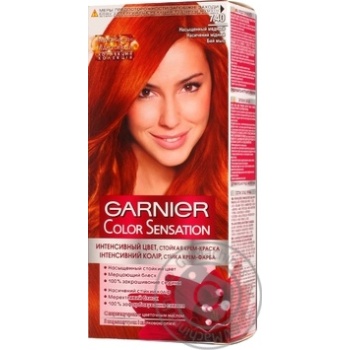 Крем-фарба для волосся Garnier Color Sensation №7.40 Насичений мідний купити, ціни на МегаМаркет - фото 1