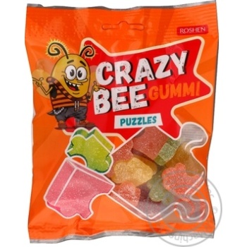 Конфеты желейные Roshen Crazy Bee Gummi Puzzles 100г купить, цены на МегаМаркет - фото 1