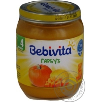 Пюре овощное Bebivitа тыква 125г купить, цены на МегаМаркет - фото 3