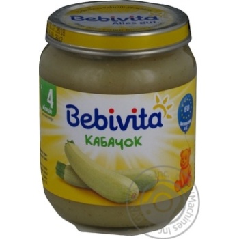 Пюре овощное Bebivita Кабачок125г купить, цены на МегаМаркет - фото 3