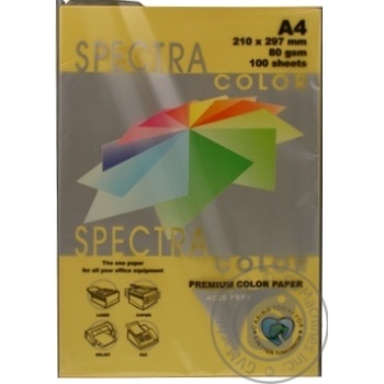 Бумага Spectra Color цветная А4 100 листов 80г/м2