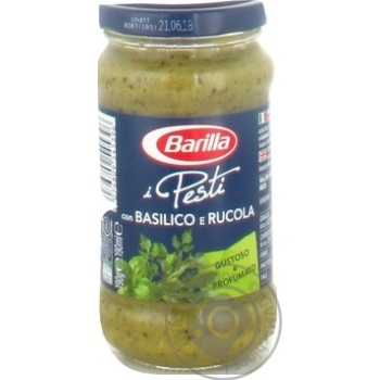 Соус Barilla Pesto Basilico e Rucola 200мл х12 купить, цены на МегаМаркет - фото 1
