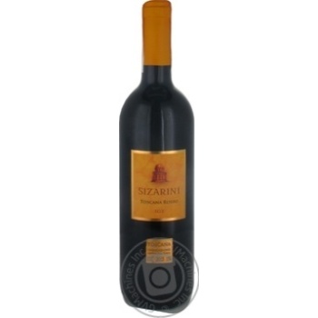 Вино Sizarini Toscana Rosso червоне сухе 13% 0,75л купити, ціни на МегаМаркет - фото 1