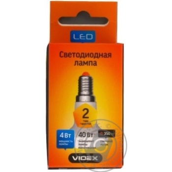 Лампа с/д VIDEX R39e 4W E14 3000K 220V х10 купить, цены на МегаМаркет - фото 1
