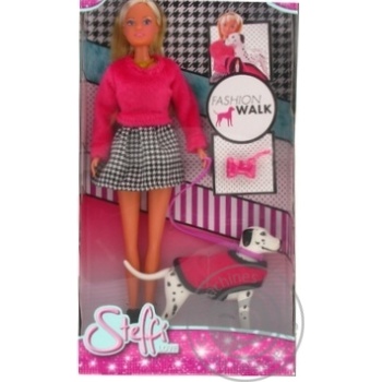 Simba Steffi Love with Dolmatian in Fashionable Clothes Doll