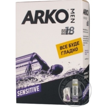 Піна д/г Arko Sensitive 200мл +Бальзам п/г Sensitive 150мл купить, цены на МегаМаркет - фото 4