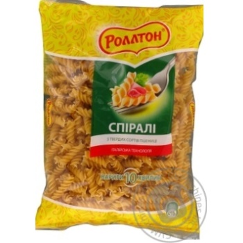 Макарони Роллтон Спіралі 400 г купити, ціни на МегаМаркет - фото 1