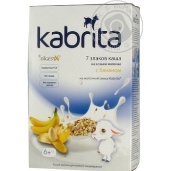 Pap Kabrita banana for children from 6 months 180g - buy, prices for MegaMarket - photo 2