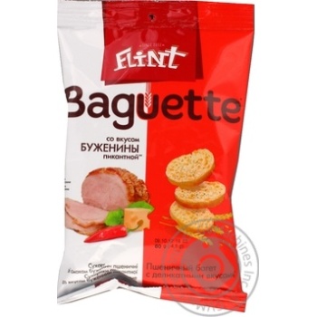 Багет Flint Baguette буженина пікантна 60г купити, ціни на МегаМаркет - фото 3