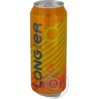 Сидр LongMixer Тропічний апельсин ж/б 0.5л x6 купить, цены на МегаМаркет - фото 1