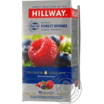 Tea Hillway with berries black packed 25pcs 37.5g - buy, prices for MegaMarket - photo 3