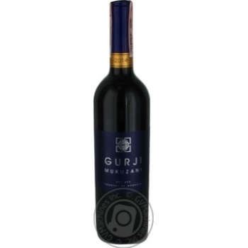 Вино Gurji Mukuzani червоне сухе 0.75л х6 купити, ціни на МегаМаркет - фото 1