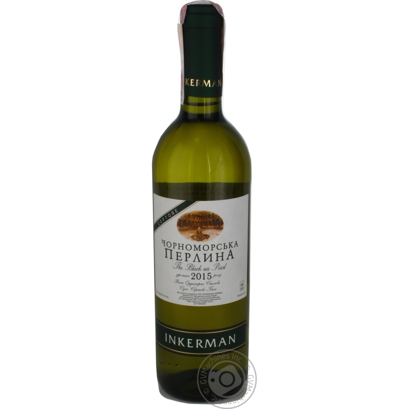 

Вино Inkerman Чорноморська Перлина 2015 белое сухое 10-14% 0.7л