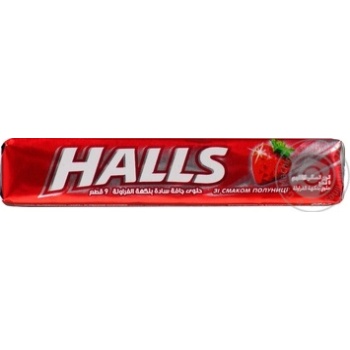 Льодяник Halls зі смаком полуниці 25,2г купити, ціни на МегаМаркет - фото 1