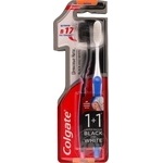 Зубна щітка Colgate шовкові нитки 1+1 чорна та біла х12