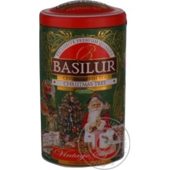 Чай зелений Basilur Christmas Tree з шмат.фруктів 100г купити, ціни на МегаМаркет - фото 1