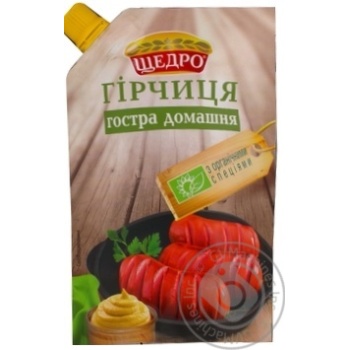 Schedro Strong Homemade Mustard 200g - buy, prices for MegaMarket - photo 1