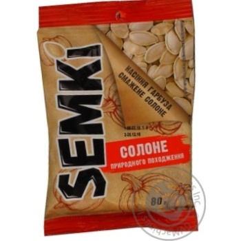 Semki salt seeds pumpkin 80g - buy, prices for MegaMarket - photo 2