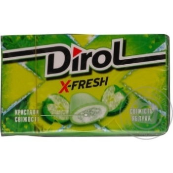 Жувальна гумка Dirol X-fresh свіжість яблука 18г купити, ціни на МегаМаркет - фото 2