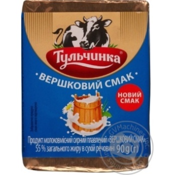 Продукт сырные плавленый Тульчинка сливочный 90г купить, цены на МегаМаркет - фото 1