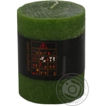 Pragnis Rustick Candle cylinder dark green - buy, prices for METRO - photo 3