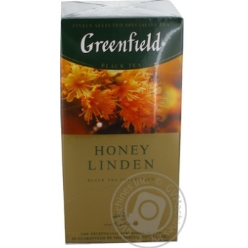 Greenfield Honey Linden black tea 25pcs*1.5g - buy, prices for MegaMarket - photo 5