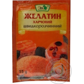 Желатин Эко пищевой быстрорастворимый 15г купить, цены на МегаМаркет - фото 2