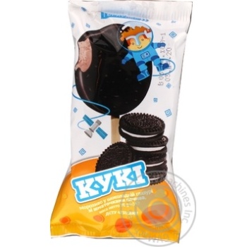 Ice-cream Hercules with cookies in glaze 70g - buy, prices for MegaMarket - photo 1