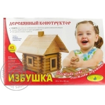 Конструктор дерев'яний Хатинка купити, ціни на МегаМаркет - фото 1