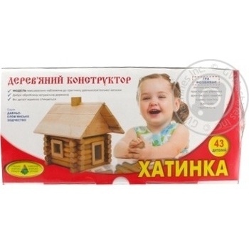 Конструктор дерев'яний Хатинка купити, ціни на МегаМаркет - фото 2