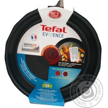 Сковорода Tefal Evidence с антипригарным покрытием Powerglide и индикатором нагрева d24см купить, цены на МегаМаркет - фото 1