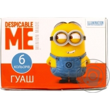 Краска Гуашь Despicable Me 6 цветов купить, цены на МегаМаркет - фото 1