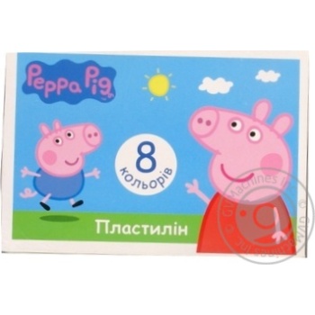 Пластилін Pappa Pig 8 кольорів для дитячої творчості купити, ціни на МегаМаркет - фото 1
