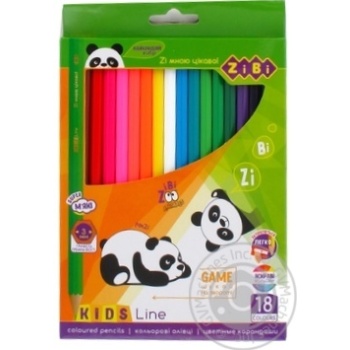 Кольорові олівці 18 кольорів KIDS LINE арт. ZB.2415 х5 купить, цены на МегаМаркет - фото 1