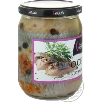 Veladis in spicy-vegetable sauce fillet herring 470g - buy, prices for MegaMarket - photo 2