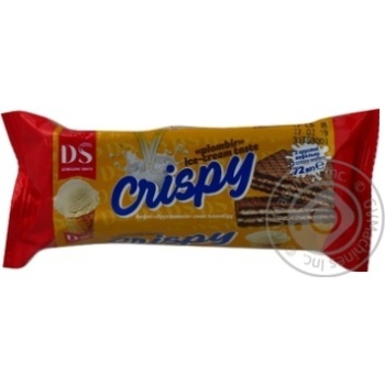Вафлі Домашнє свято Crispy Хрустяшка смак пломбіру 72г купити, ціни на МегаМаркет - фото 5