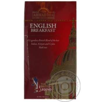 Чай черный Ahmad tea London Английский к завтраку 50г купить, цены на МегаМаркет - фото 2