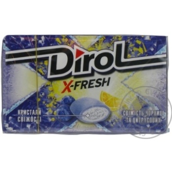 Жувальна гумка Dirol X-fresh свіжість чорниці та цитрусових 18г купити, ціни на МегаМаркет - фото 5