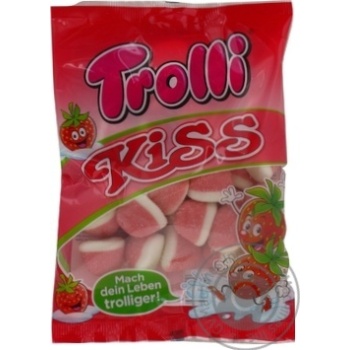 Цукерки Trolli Полуничний цілунок фруктові жувальні 200г купити, ціни на МегаМаркет - фото 3